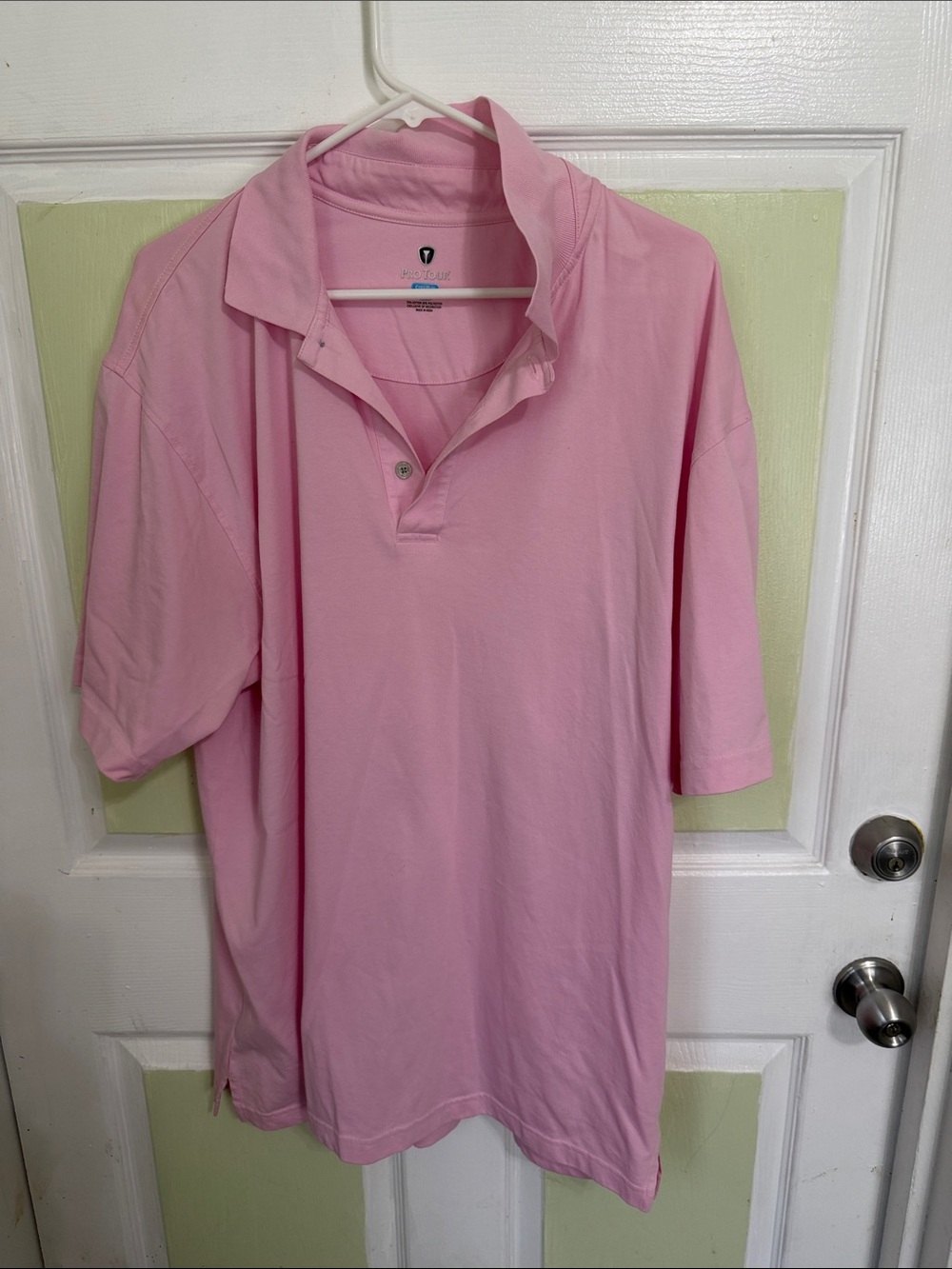 (0000) Izod Men's Light Pink Polo Shirt, Size: XL